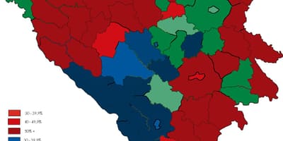 Bosna náboženstvo mapu