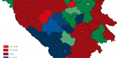 Bosna náboženstvo mapu