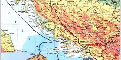 Mapa medžugorie v Bosne Hercegovine